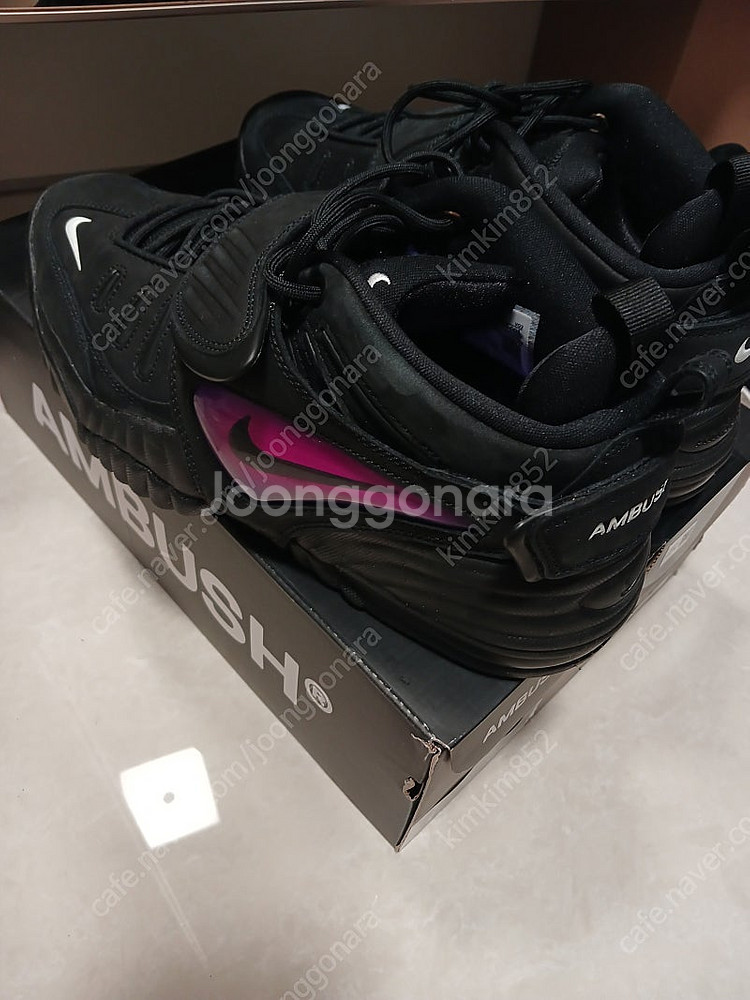 나이키 x 앰부쉬 에어 어저스트 포스 SP 블랙 앤 싸이킥 퍼플 270사이즈 팔아요--1